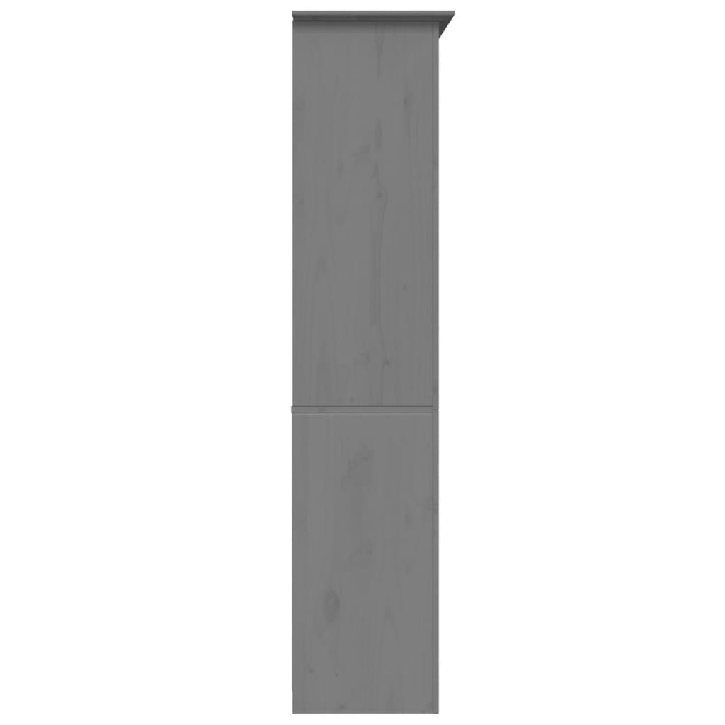 Libreria BODO 82x40x173 cm in Legno Massello di Pino Grigio | homemem39
