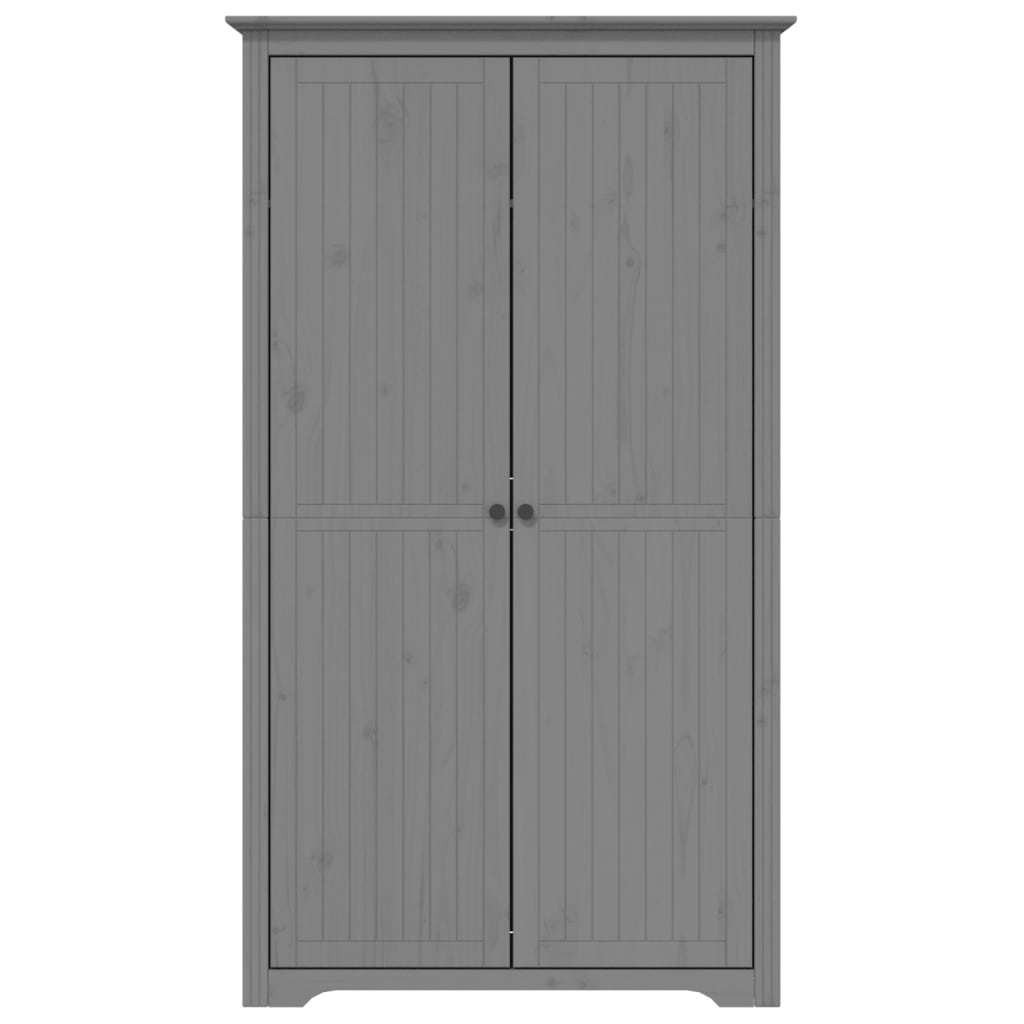 Armadio BODO 99x53,5x173 cm in Legno Massello di Pino Grigio | homemem39