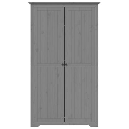 Armadio BODO 99x53,5x173 cm in Legno Massello di Pino Grigio | homemem39