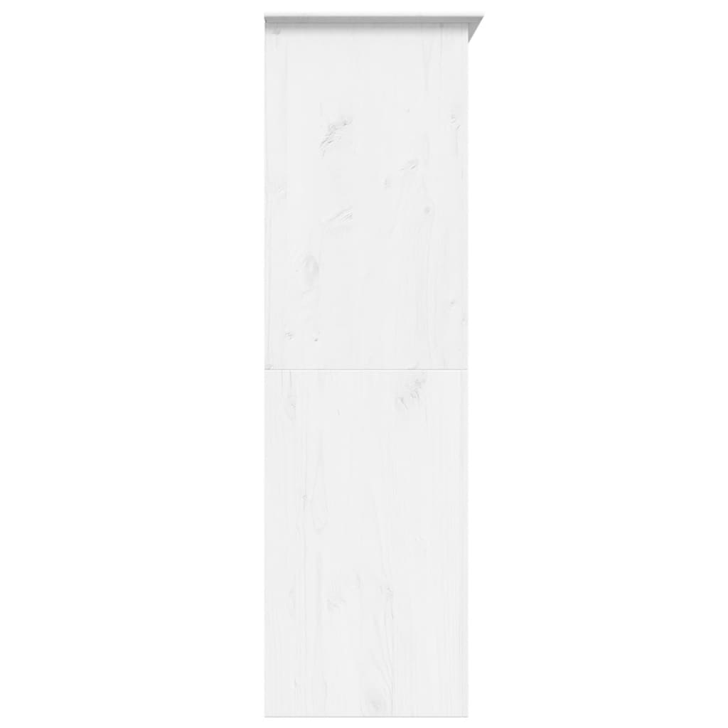 Armadio BODO 146x53,5x173 cm in Legno Massello di Pino Bianco | homemem39