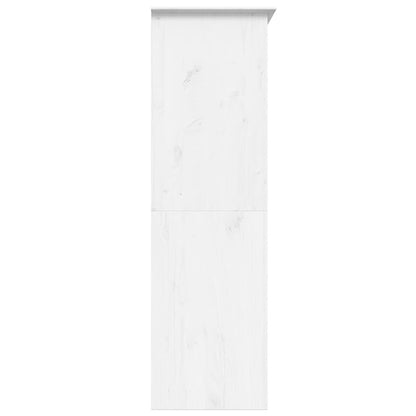 Armadio BODO 146x53,5x173 cm in Legno Massello di Pino Bianco | homemem39