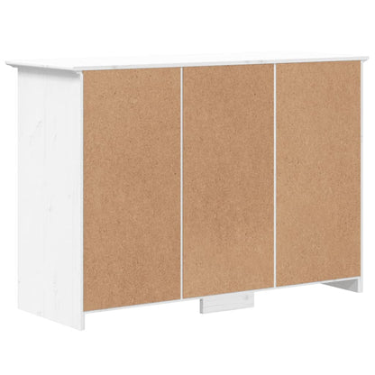 Credenza BODO 115,5x44x80 cm in Legno Massello di Pino Bianco - homemem39