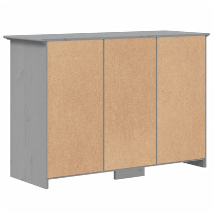 Credenza BODO 115,5x44x80 cm in Legno Massello di Pino Grigio - homemem39