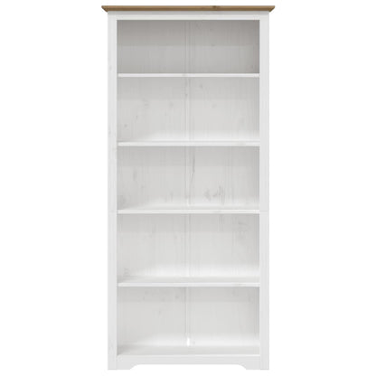 Libreria BODO 5 Ripiani 82x40x173cm Legno Massello Pino Marrone | homemem39