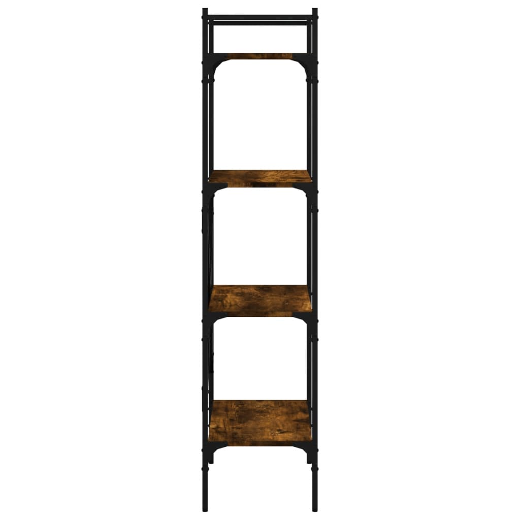 Libreria Rovere Fumo 4 Ripiani 56x31,5x138,5 cm Multistrato | homemem39