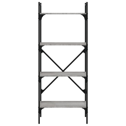 Libreria Grigio Sonoma 4 Ripiani 56x31,5x138,5 cm Multistrato | homemem39