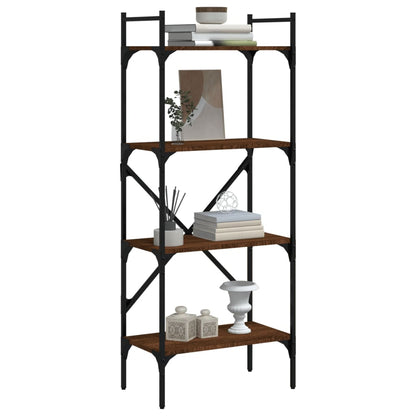 Libreria Rovere Marrone 4 Ripiani 56x31,5x138,5 cm Multistrato | homemem39