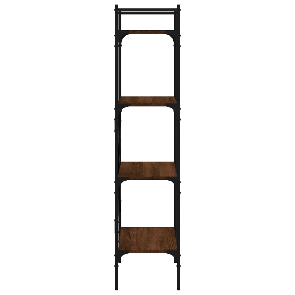 Libreria Rovere Marrone 4 Ripiani 56x31,5x138,5 cm Multistrato | homemem39