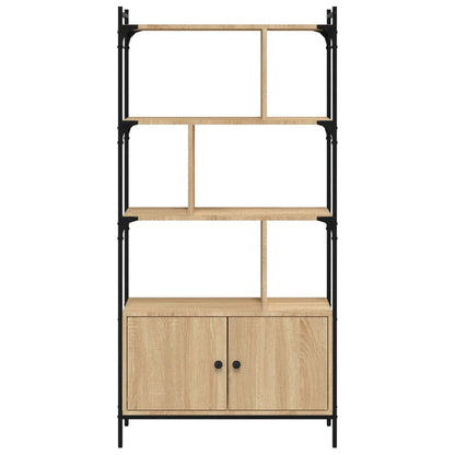 Libreria con Ante Rovere Sonoma 76,5x30x154,5 cm Legno ingegnerizzato | homemem39
