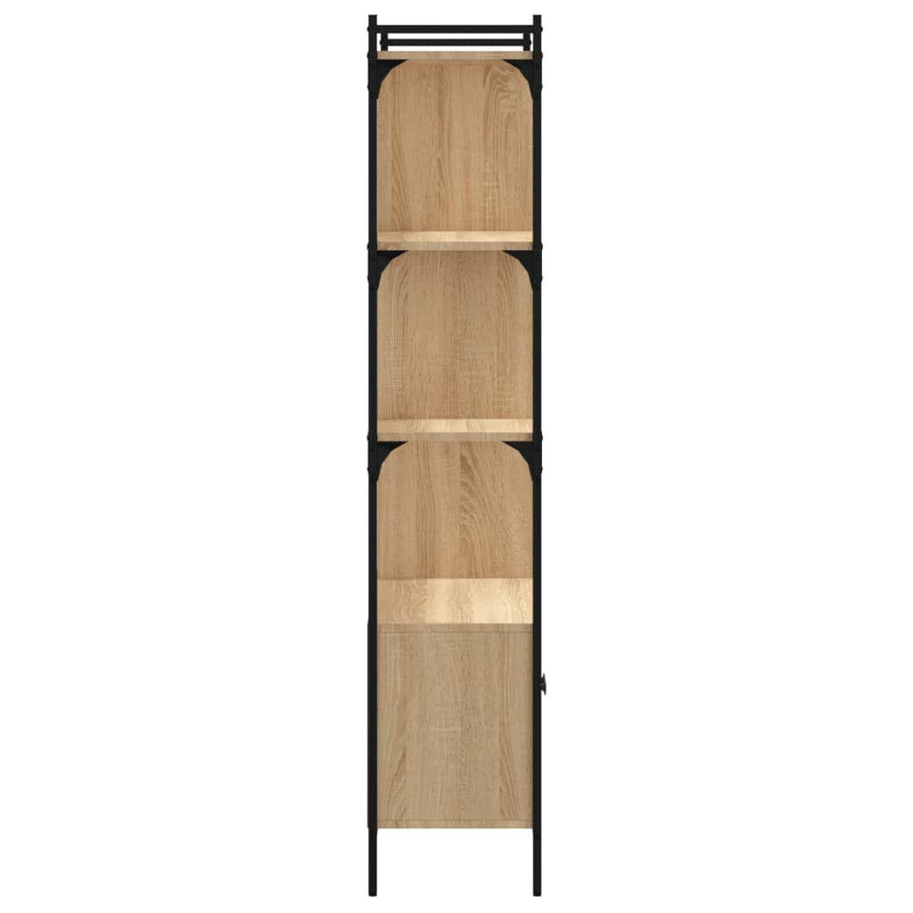 Libreria con Ante Rovere Sonoma 76,5x30x154,5 cm Legno ingegnerizzato | homemem39