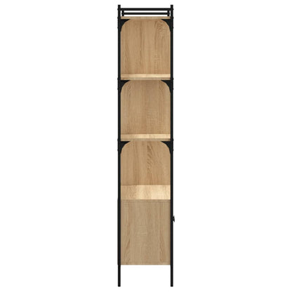 Libreria con Ante Rovere Sonoma 76,5x30x154,5 cm Legno ingegnerizzato | homemem39