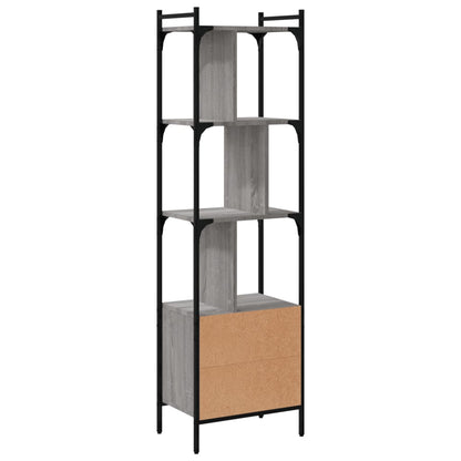 Libreria Anta Grigio Sonoma 44,5x30x154,5 cm Legno Multistrato | homemem39