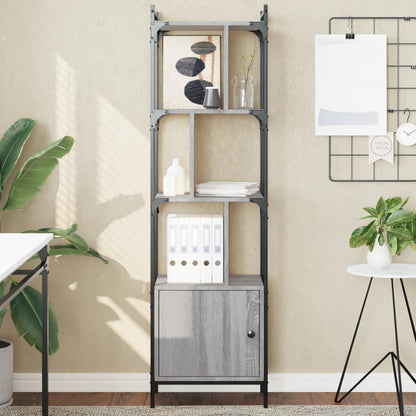 Libreria Anta Grigio Sonoma 44,5x30x154,5 cm Legno Multistrato | homemem39