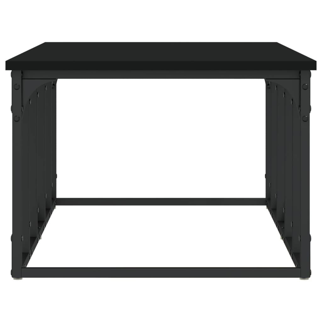 Tavolino da Salotto Nero 100x50x35,5 cm in Legno Multistrato | homemem39