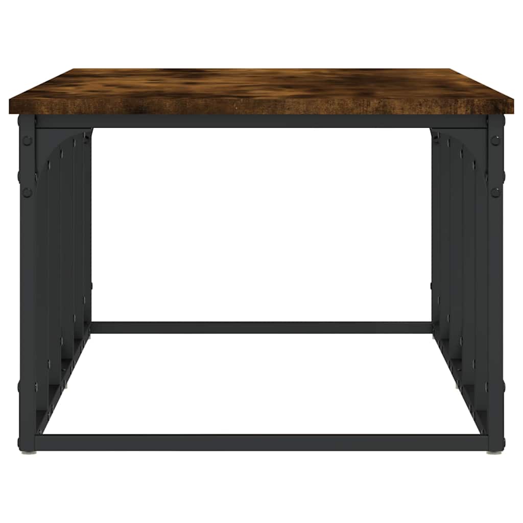 Tavolino da Salotto Rovere Fumo 100x50x35,5cm Legno Multistrato | homemem39