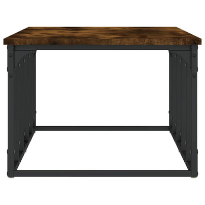 Tavolino da Salotto Rovere Fumo 100x50x35,5cm Legno Multistrato | homemem39