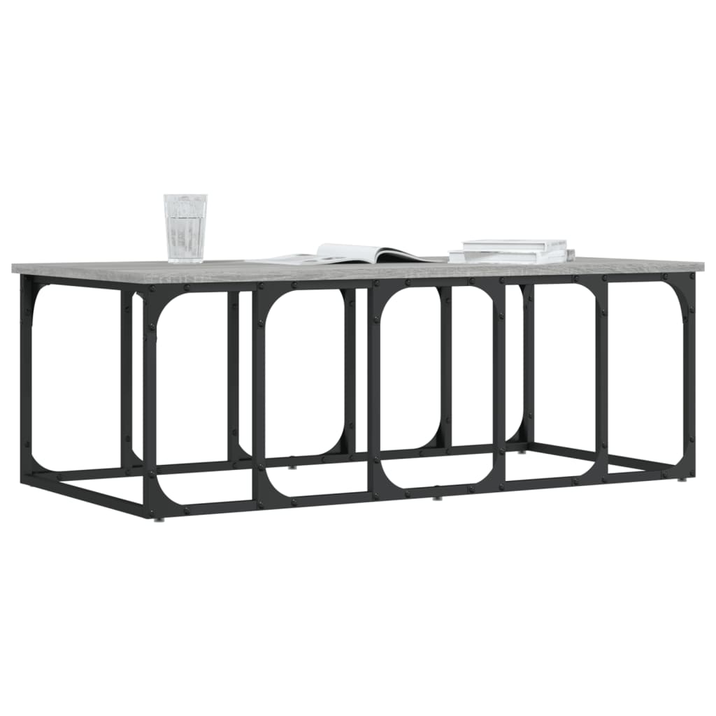 Tavolino Salotto Grigio Sonoma 100x50x35,5cm Legno Multistrato | homemem39