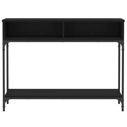 Tavolino Consolle Nero 100x30,5x75 cm in Legno Multistrato | homemem39
