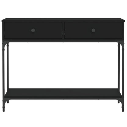 Tavolino Consolle Nero 100x34,5x75 cm in Legno Multistrato - homemem39