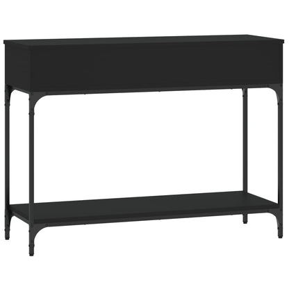 Tavolino Consolle Nero 100x34,5x75 cm in Legno Multistrato - homemem39