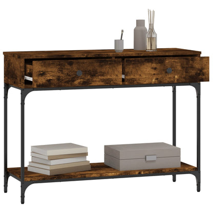 Tavolino Consolle Rovere Fumo 100x34,5x75cm Legno Multistrato | homemem39