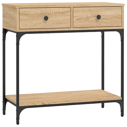 Tavolino Consolle Rovere Sonoma 75x34,5x75cm Legno Multistrato