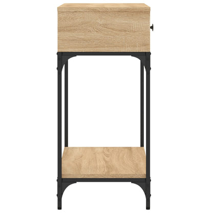 Tavolino Consolle Rovere Sonoma 75x34,5x75cm Legno Multistrato