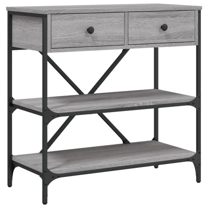 Tavolino Consolle Grigio Sonoma 75x34,5x75cm Legno Multistrato | homemem39