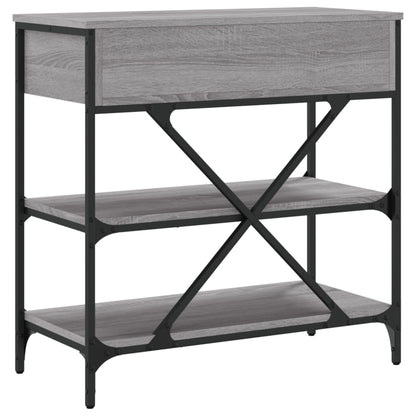 Tavolino Consolle Grigio Sonoma 75x34,5x75cm Legno Multistrato | homemem39