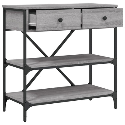 Tavolino Consolle Grigio Sonoma 75x34,5x75cm Legno Multistrato | homemem39