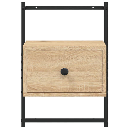 Comodino a Muro Rovere Sonoma 35x30x51 cm Legno Multistrato