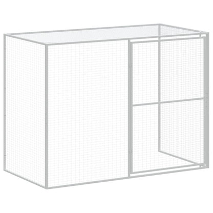 Casetta Cani Corsa Grigio Chiaro 214x865x181 cm Acciaio Zincato - homemem39