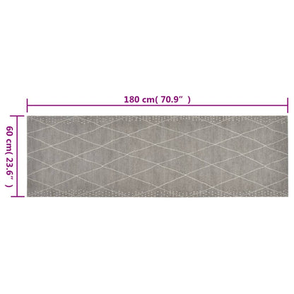 Tappeto da Cucina Lavabile Rombi 60x180 cm Velluto | homemem39