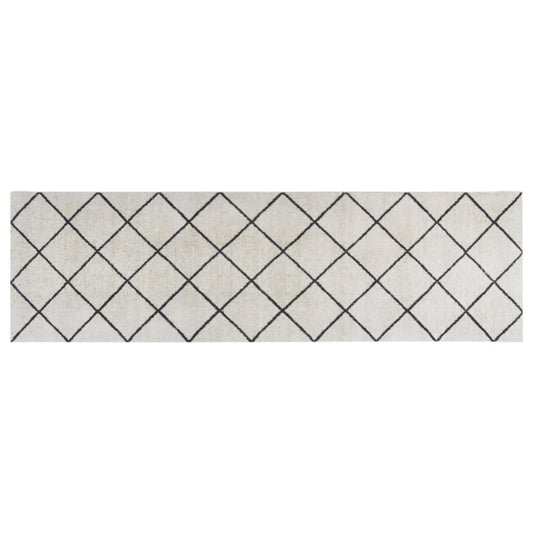 Tappeto da Cucina Lavabile Quadri 60x180 cm Velluto