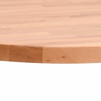 Piano per Tavolo Ø30x1,5 cm Rotondo in Legno Massello di Faggio