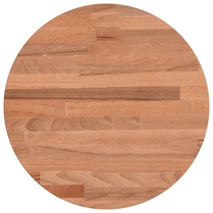 Piano per Tavolo Ø30x2,5 cm Rotondo in Legno Massello di Faggio | homemem39