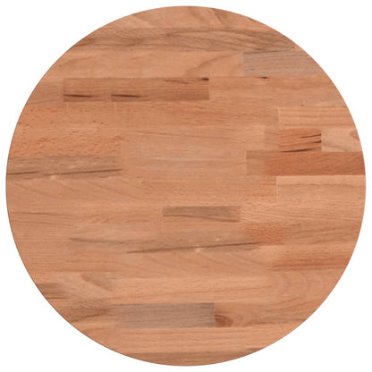 Piano per Tavolo Ø30x4 cm Rotondo in Legno Massello di Faggio | homemem39