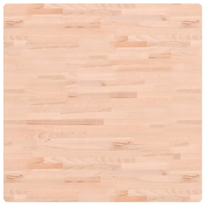 Piano per Tavolo 90x90x1,5 cm Quadrato Legno Massello di Faggio