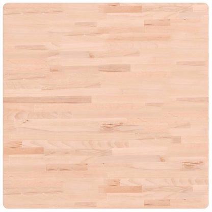 Piano per Tavolo 80x80x2,5 cm Quadrato Legno Massello di Faggio - homemem39