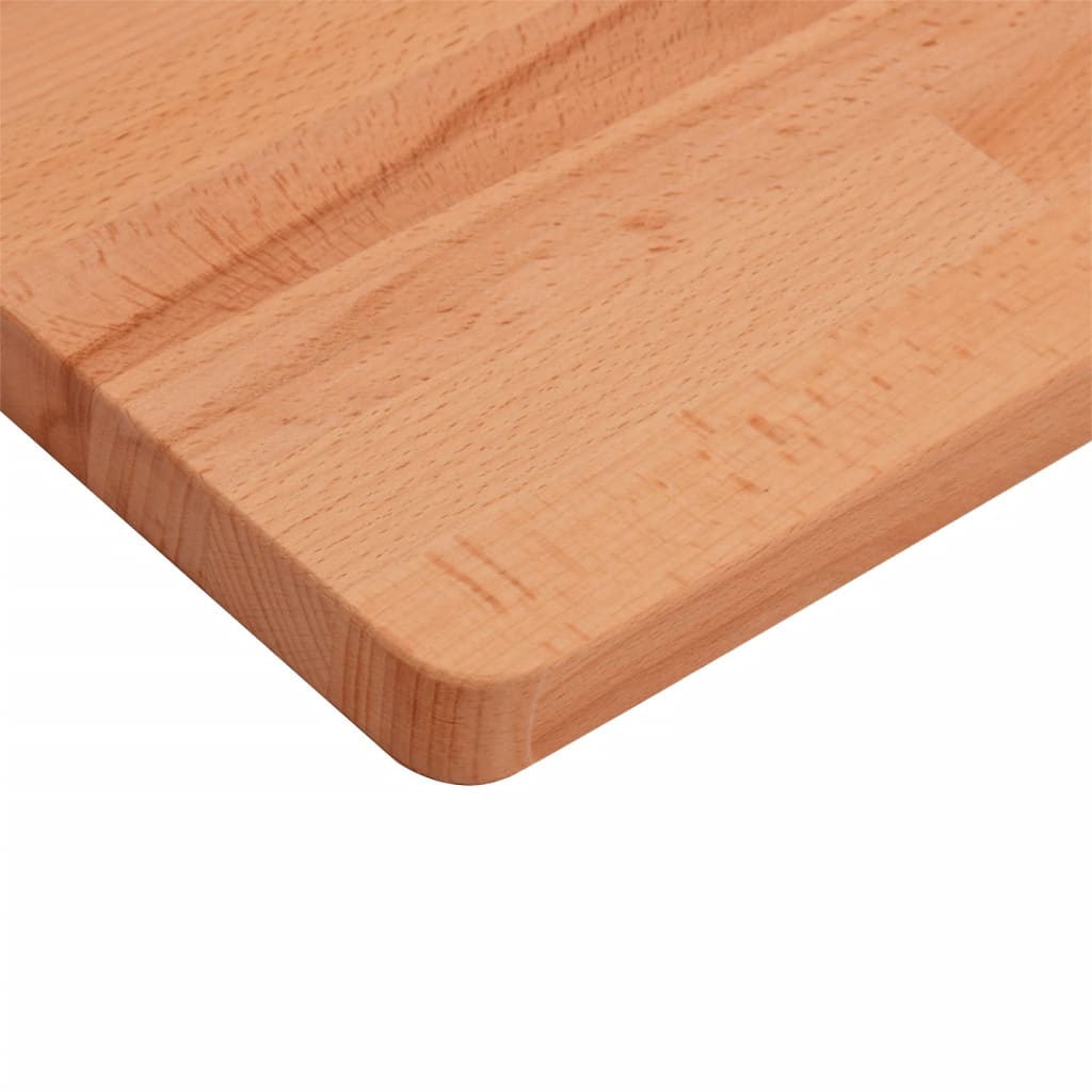 Piano per Tavolo 90x90x2,5 cm Quadrato Legno Massello di Faggio - homemem39