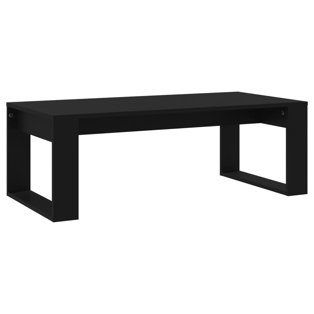 Tavolino da Salotto Nero 102x50x35 cm in Legno Multistrato | homemem39