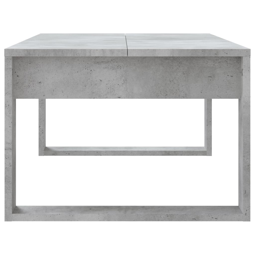 Tavolino Salotto Grigio Cemento 102x50x35 cm Legno Multistrato | homemem39