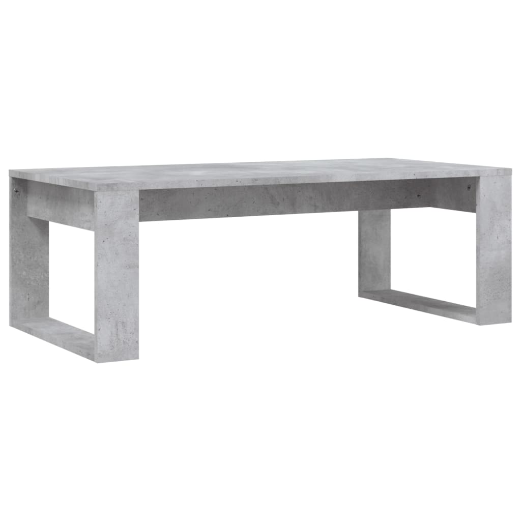 Tavolino Salotto Grigio Cemento 102x50x35 cm Legno Multistrato | homemem39