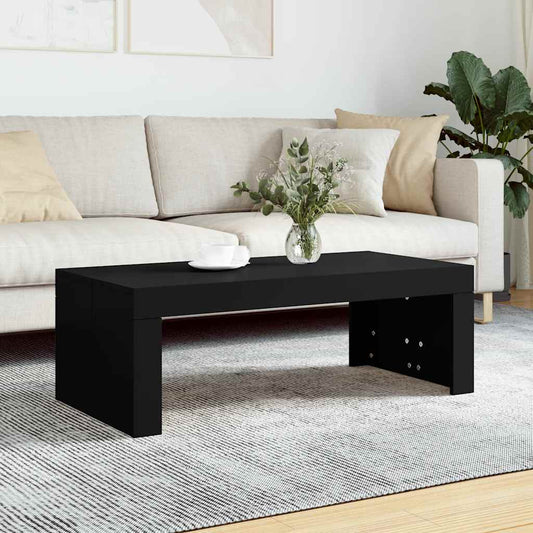 Tavolino da Salotto Nero 102x50x36 cm in Legno Multistrato | homemem39