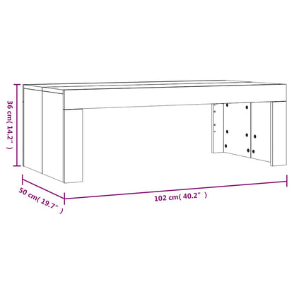Tavolino da Salotto Rovere Sonoma 102x50x36cm Legno Multistrato | homemem39