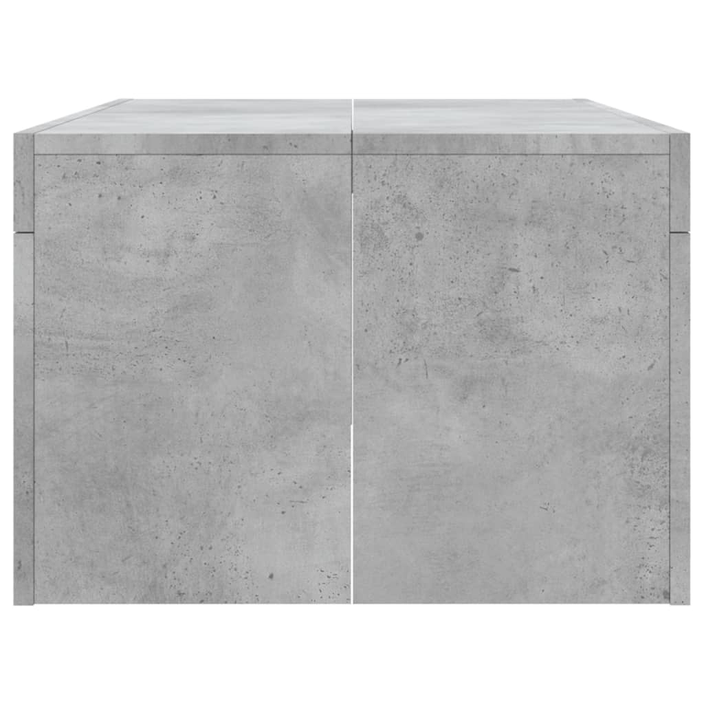 Tavolino Salotto Grigio Cemento 102x50x36 cm Legno Multistrato | homemem39