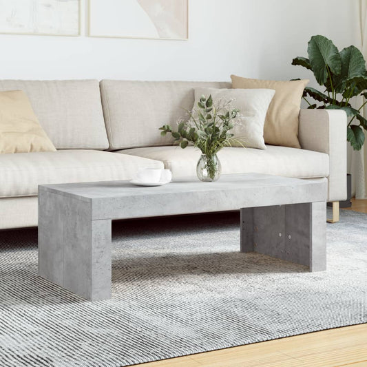 Tavolino Salotto Grigio Cemento 102x50x36 cm Legno Multistrato | homemem39
