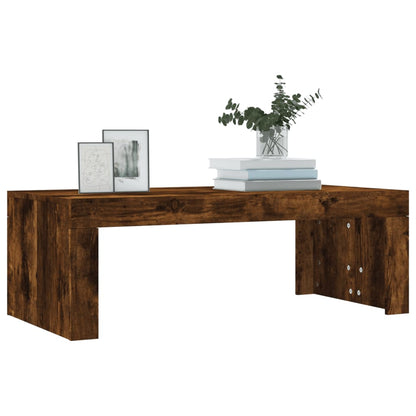 Tavolino da Salotto Rovere Fumo 102x50x36 cm Legno Multistrato | homemem39