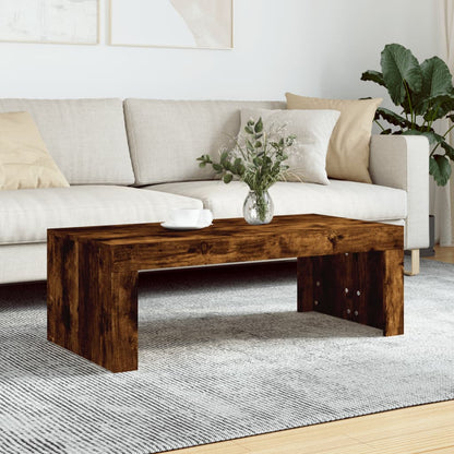 Tavolino da Salotto Rovere Fumo 102x50x36 cm Legno Multistrato | homemem39