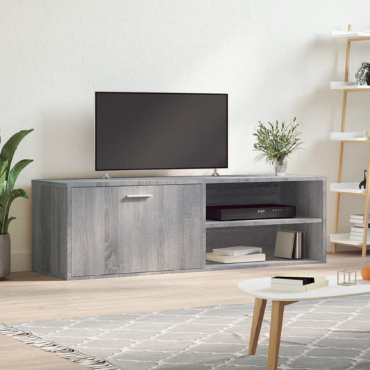 Mobile Porta TV Grigio Sonoma 120x34x37 cm in Legno Multistrato - homemem39